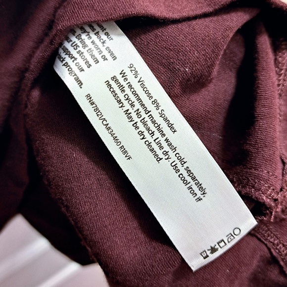 Eileen Fisher Cassis Jersey Jewel Neck Flare Sleeve Top Size 1X - Picture 7 of 7